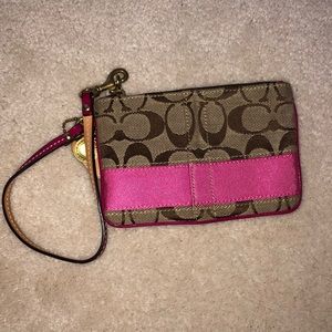 Coach mini wristlet
